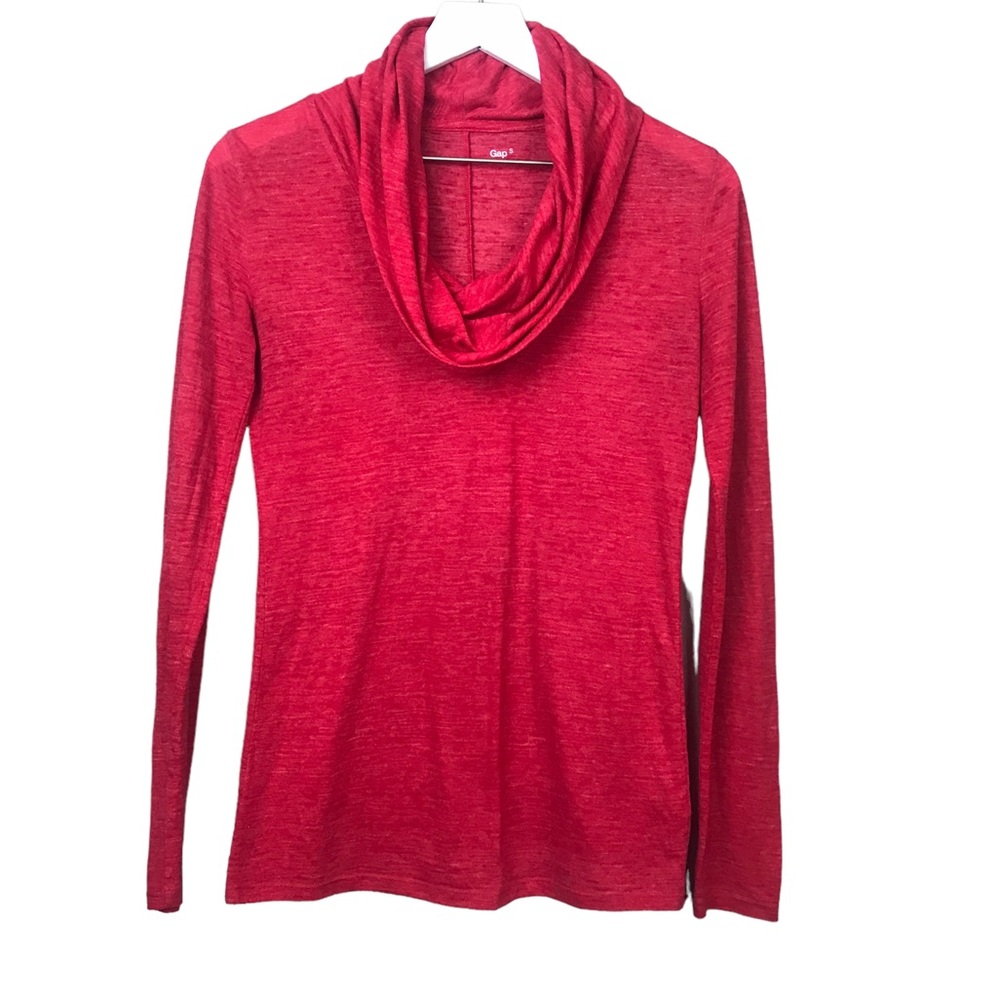 Gap Cowl Neck Long Sleeve Lightweight Pullover Top Women Sz S